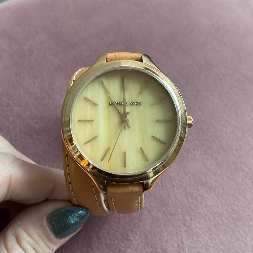 Michael Kors Leather Wrap Watch